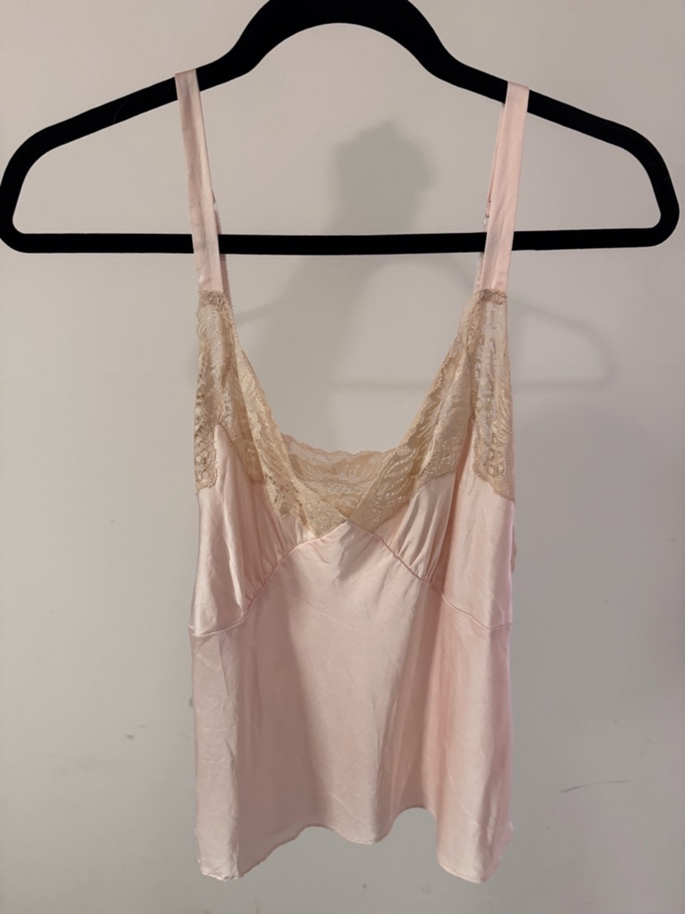Vintage Patricia Walker 100% Silk Lace Camisole Pink Lingerie S